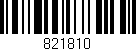 Código de barras (EAN, GTIN, SKU, ISBN): '821810'