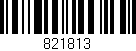 Código de barras (EAN, GTIN, SKU, ISBN): '821813'