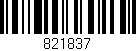 Código de barras (EAN, GTIN, SKU, ISBN): '821837'