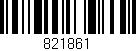Código de barras (EAN, GTIN, SKU, ISBN): '821861'