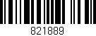 Código de barras (EAN, GTIN, SKU, ISBN): '821889'