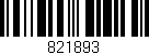 Código de barras (EAN, GTIN, SKU, ISBN): '821893'