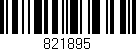 Código de barras (EAN, GTIN, SKU, ISBN): '821895'