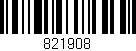 Código de barras (EAN, GTIN, SKU, ISBN): '821908'