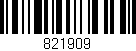 Código de barras (EAN, GTIN, SKU, ISBN): '821909'