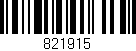 Código de barras (EAN, GTIN, SKU, ISBN): '821915'
