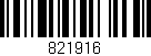 Código de barras (EAN, GTIN, SKU, ISBN): '821916'