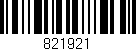 Código de barras (EAN, GTIN, SKU, ISBN): '821921'