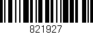 Código de barras (EAN, GTIN, SKU, ISBN): '821927'