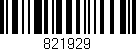 Código de barras (EAN, GTIN, SKU, ISBN): '821929'