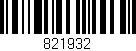 Código de barras (EAN, GTIN, SKU, ISBN): '821932'