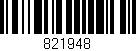 Código de barras (EAN, GTIN, SKU, ISBN): '821948'