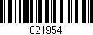 Código de barras (EAN, GTIN, SKU, ISBN): '821954'