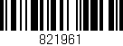 Código de barras (EAN, GTIN, SKU, ISBN): '821961'