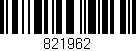 Código de barras (EAN, GTIN, SKU, ISBN): '821962'