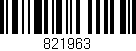 Código de barras (EAN, GTIN, SKU, ISBN): '821963'