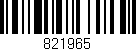 Código de barras (EAN, GTIN, SKU, ISBN): '821965'