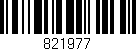Código de barras (EAN, GTIN, SKU, ISBN): '821977'