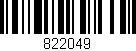Código de barras (EAN, GTIN, SKU, ISBN): '822049'