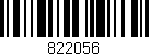 Código de barras (EAN, GTIN, SKU, ISBN): '822056'