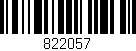 Código de barras (EAN, GTIN, SKU, ISBN): '822057'