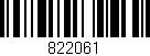 Código de barras (EAN, GTIN, SKU, ISBN): '822061'