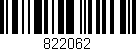 Código de barras (EAN, GTIN, SKU, ISBN): '822062'