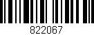 Código de barras (EAN, GTIN, SKU, ISBN): '822067'