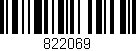 Código de barras (EAN, GTIN, SKU, ISBN): '822069'
