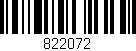Código de barras (EAN, GTIN, SKU, ISBN): '822072'