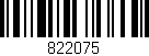 Código de barras (EAN, GTIN, SKU, ISBN): '822075'