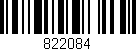Código de barras (EAN, GTIN, SKU, ISBN): '822084'