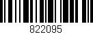 Código de barras (EAN, GTIN, SKU, ISBN): '822095'