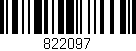 Código de barras (EAN, GTIN, SKU, ISBN): '822097'
