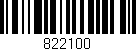 Código de barras (EAN, GTIN, SKU, ISBN): '822100'