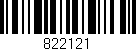 Código de barras (EAN, GTIN, SKU, ISBN): '822121'