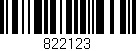 Código de barras (EAN, GTIN, SKU, ISBN): '822123'