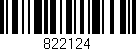 Código de barras (EAN, GTIN, SKU, ISBN): '822124'
