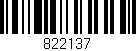 Código de barras (EAN, GTIN, SKU, ISBN): '822137'