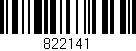 Código de barras (EAN, GTIN, SKU, ISBN): '822141'