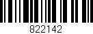 Código de barras (EAN, GTIN, SKU, ISBN): '822142'