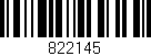 Código de barras (EAN, GTIN, SKU, ISBN): '822145'