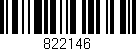 Código de barras (EAN, GTIN, SKU, ISBN): '822146'
