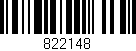 Código de barras (EAN, GTIN, SKU, ISBN): '822148'
