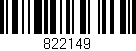 Código de barras (EAN, GTIN, SKU, ISBN): '822149'