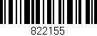 Código de barras (EAN, GTIN, SKU, ISBN): '822155'