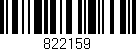 Código de barras (EAN, GTIN, SKU, ISBN): '822159'