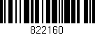 Código de barras (EAN, GTIN, SKU, ISBN): '822160'