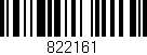 Código de barras (EAN, GTIN, SKU, ISBN): '822161'