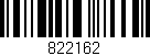 Código de barras (EAN, GTIN, SKU, ISBN): '822162'